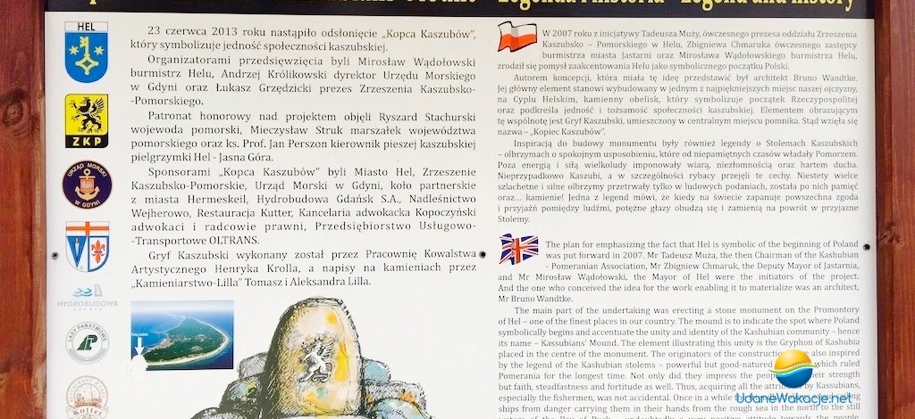 Atrakcje turystyczne Hel - Kopiec Kaszubów
